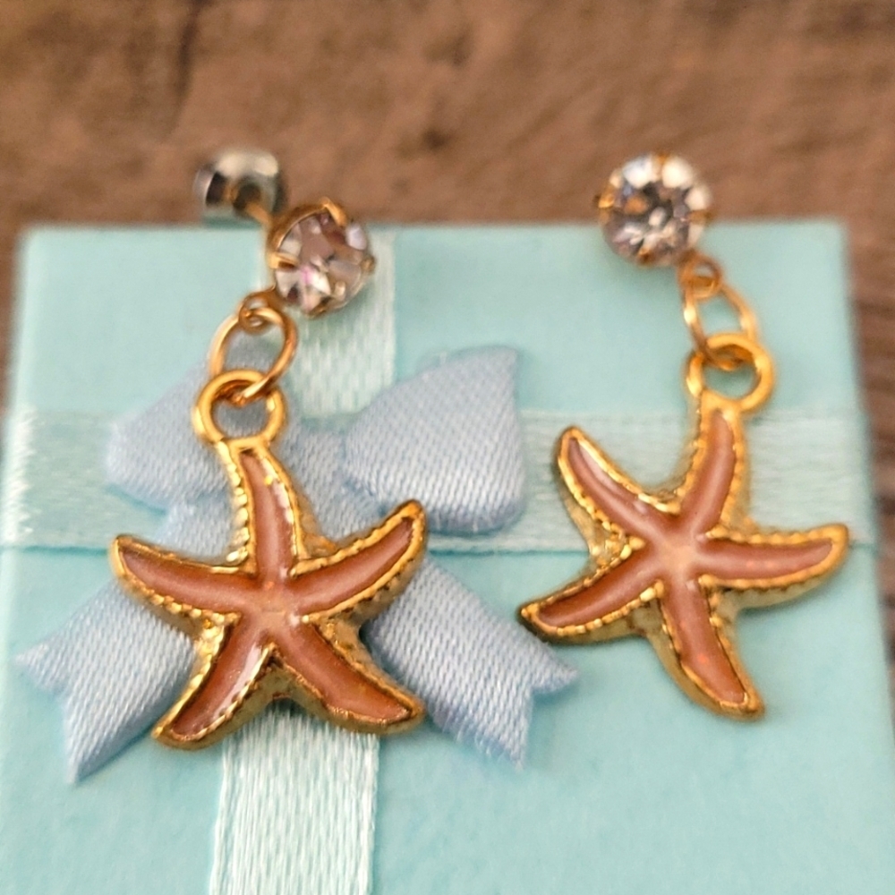 Earrings starfish stud earrings